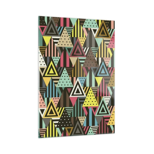 Schilderen op glas - In ritme op drie - 50x70 cm