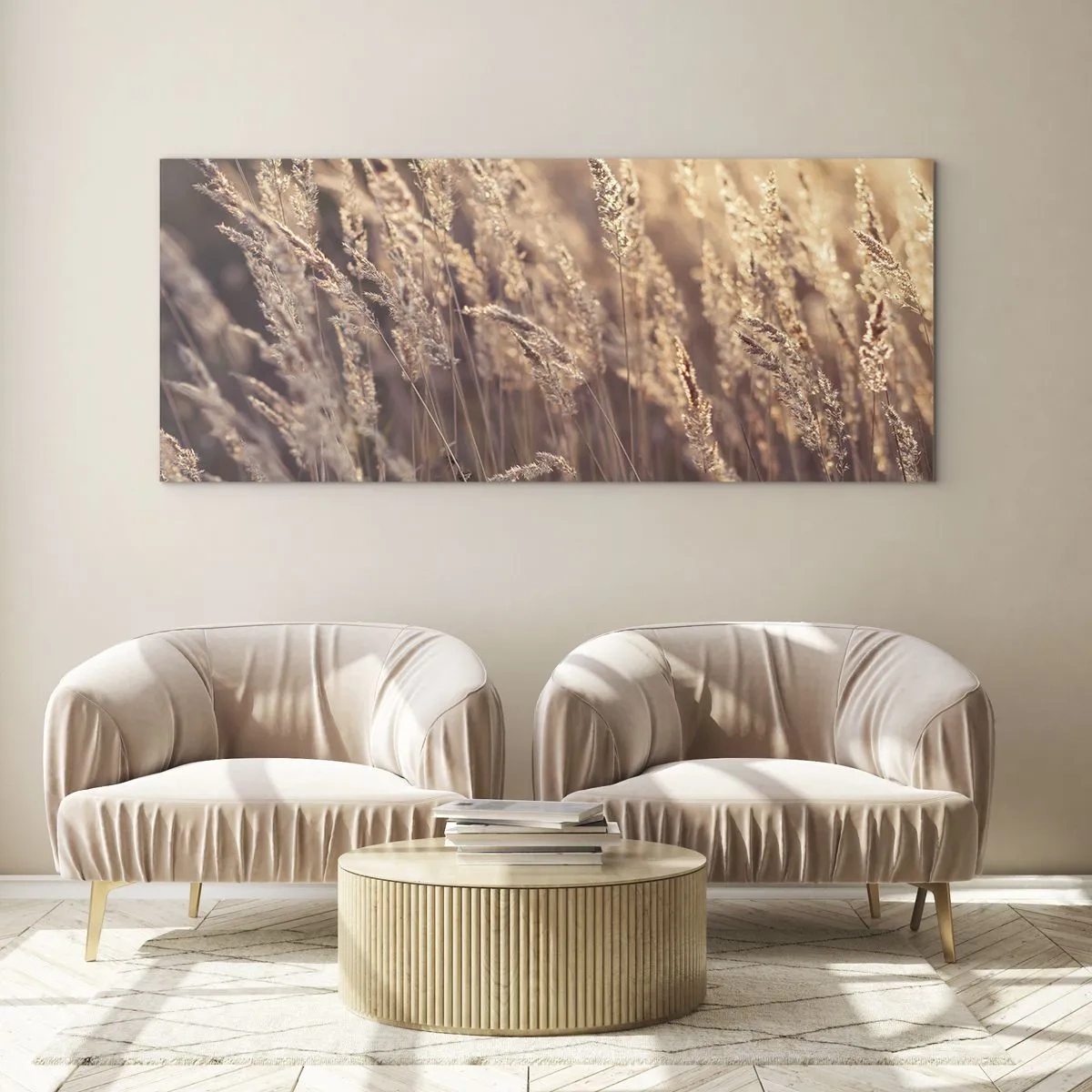 Schilderen op glas - Klaar om de herfst te verwelkomen - 120x50 cm