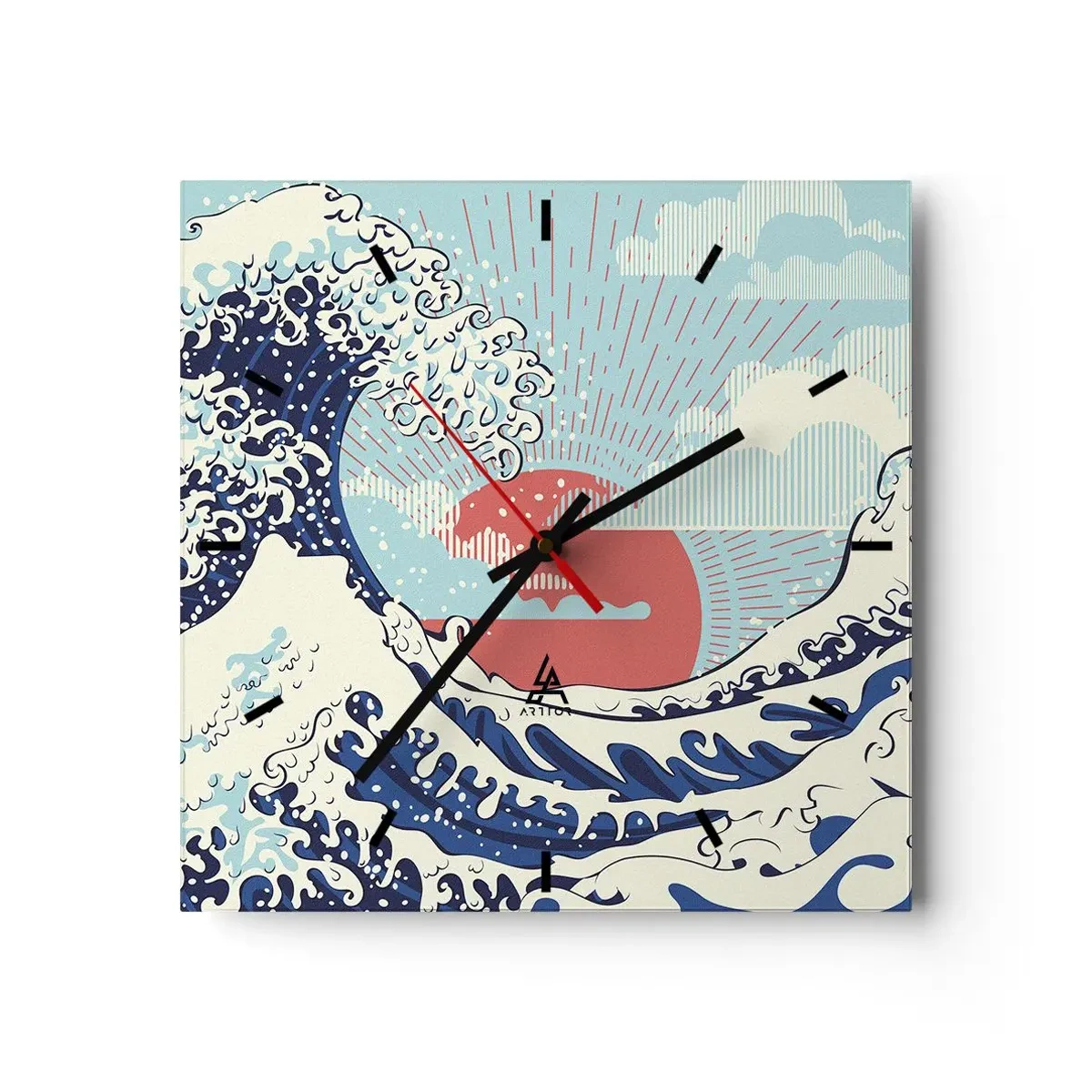 Wandklok - Klok - Van Japanse inspiratie - 30x30 cm