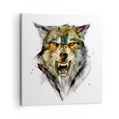 Schilderen op canvas - Blijf staan! - 50x50 cm