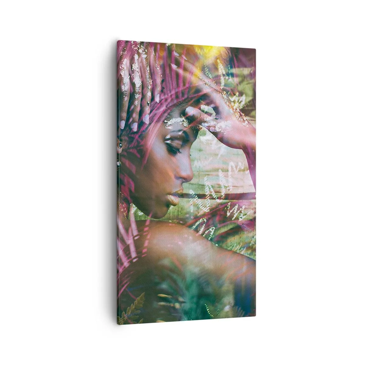 Schilderen op canvas - Moeder Natuur in de jungle - 55x100 cm