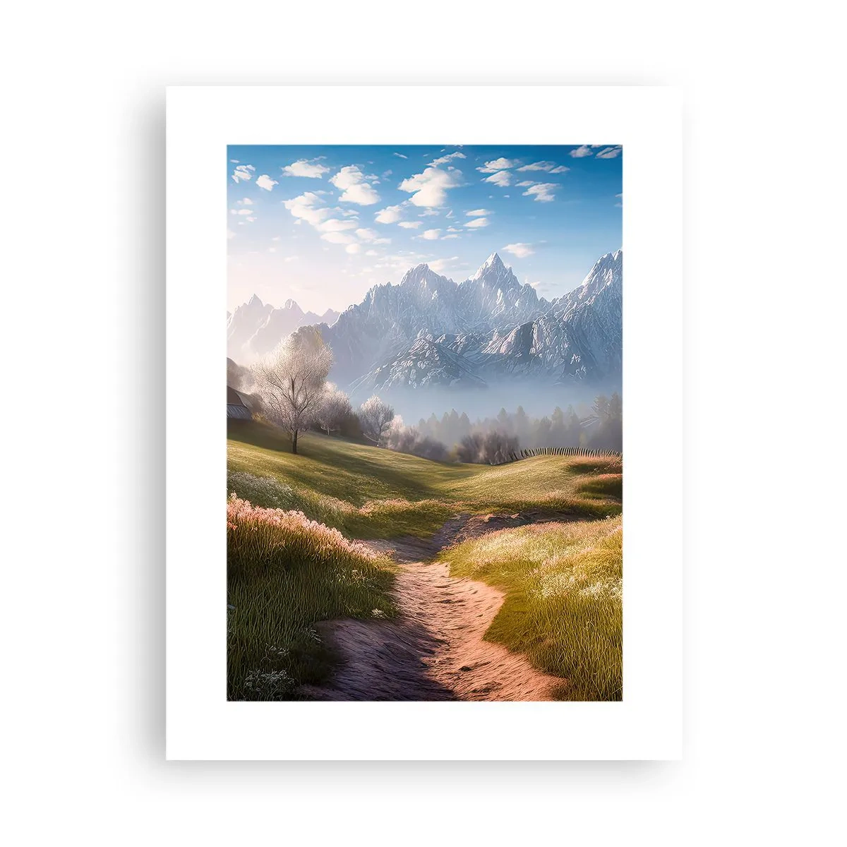 Poster - Idyllische vallei - 30x40 cm