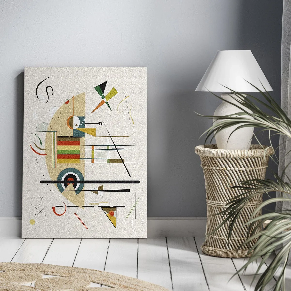 Schilderen op canvas - En de wereld lacht - 70x100 cm