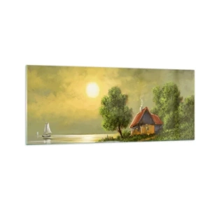 Schilderen op glas - Mooi, als een foto - 100x40 cm