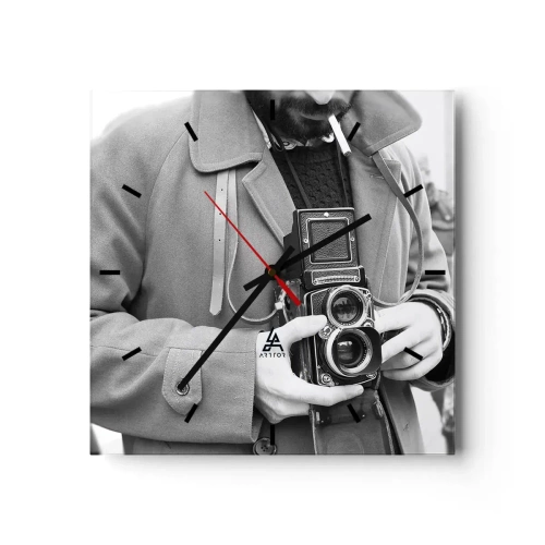 Wandklok - Klok - Retro stijl - 40x40 cm