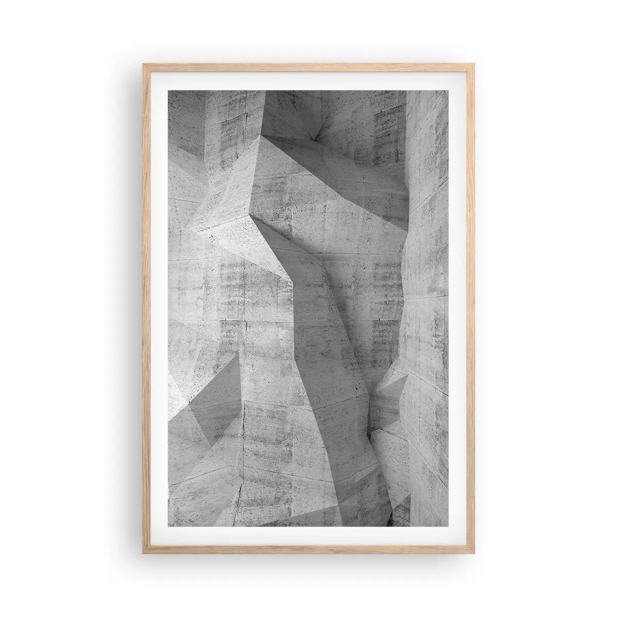 Een poster in een licht eiken lijst - Een echte uitdaging - 61x91 cm