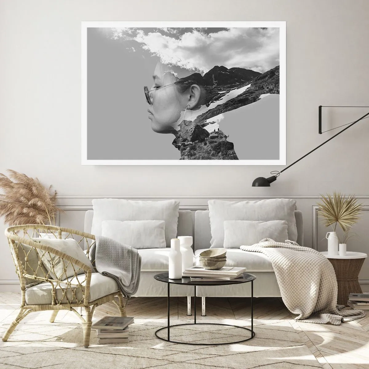Poster - Top en bewolkt portret - 50x40 cm