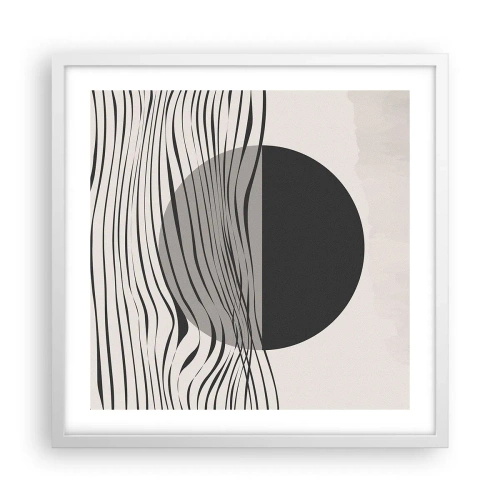 Poster in een witte lijst - Halve compositie - 50x50 cm