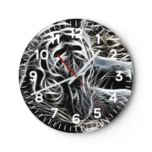 Wandklok - Klok - Een onderzoek naar de lichtheid van katten - 30x30 cm