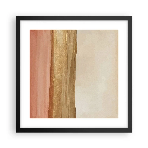 Poster in een zwarte lijst - Verticale compositie - 40x40 cm