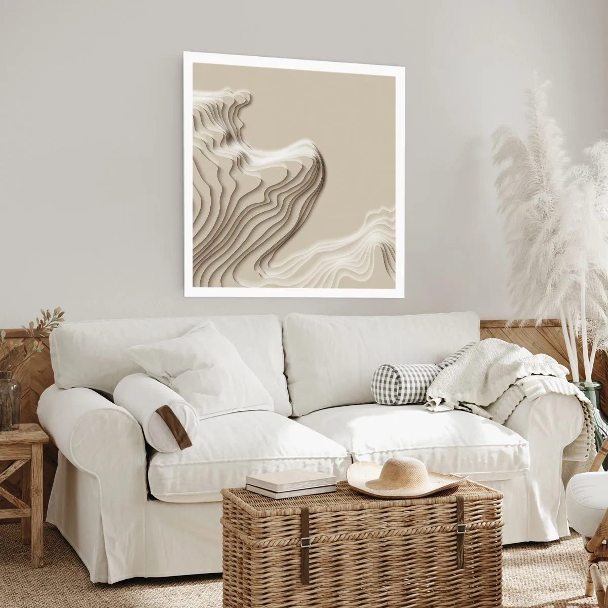 Poster - Kunst topografie - 30x30 cm