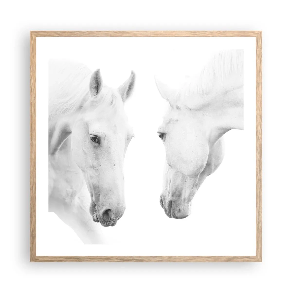 Een poster in een licht eiken lijst - Is dit vriendschap...? - 60x60 cm