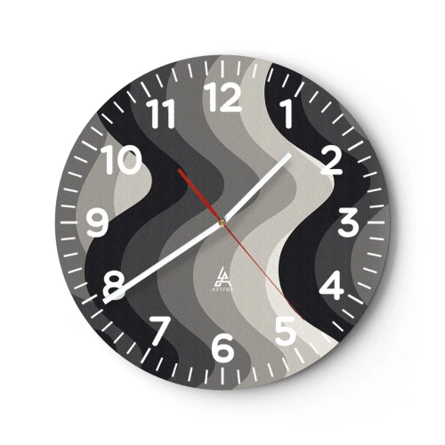 Wandklok - Klok - Golf na golf - 30x30 cm