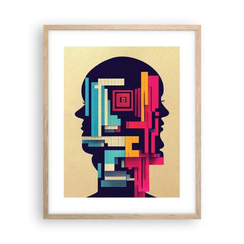 Een poster in een licht eiken lijst - Nieuwe banden - 40x50 cm