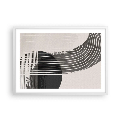 Poster in een witte lijst - Daar en terug - 70x50 cm
