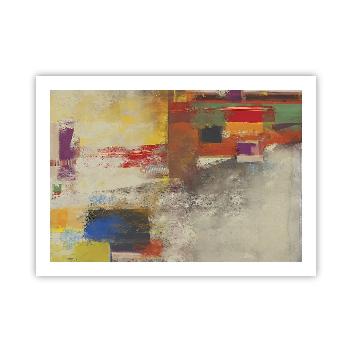 Poster - Kleur geometrie - 70x50 cm