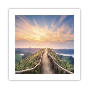 Poster - Dicht bij de hemel - 40x40 cm