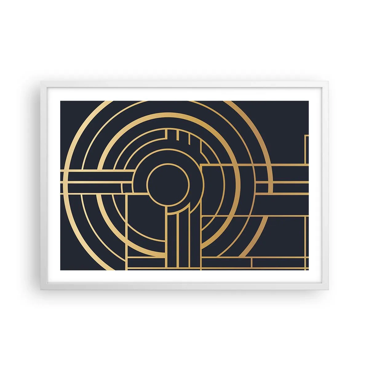 Poster in een witte lijst - Draaien van dingen - 70x50 cm