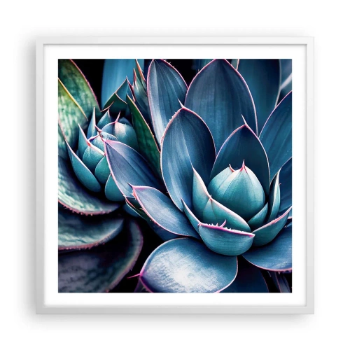 Poster in een witte lijst - Levenskracht - 60x60 cm