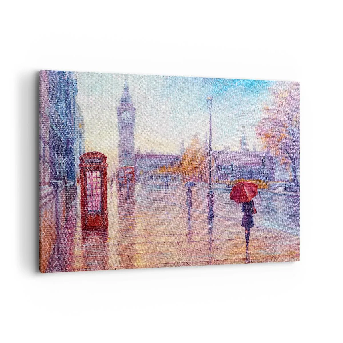 Schilderen op canvas - Herfstdag in Londen - 120x80 cm
