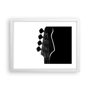 Poster in een witte lijst - Rock stilte - 40x30 cm
