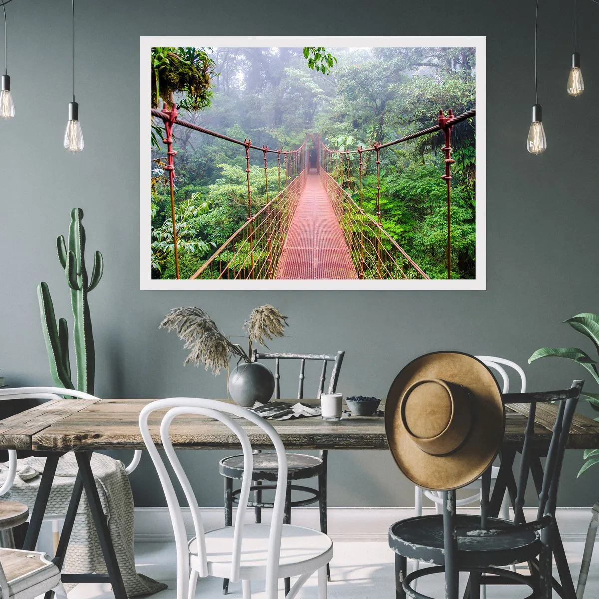 Poster - Opgehangen over de kronen - 50x40 cm