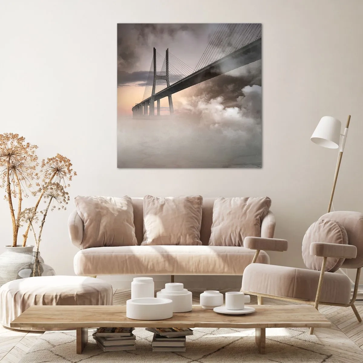 Schilderen op canvas - Bij de rivier die niet bestaat - 50x50 cm