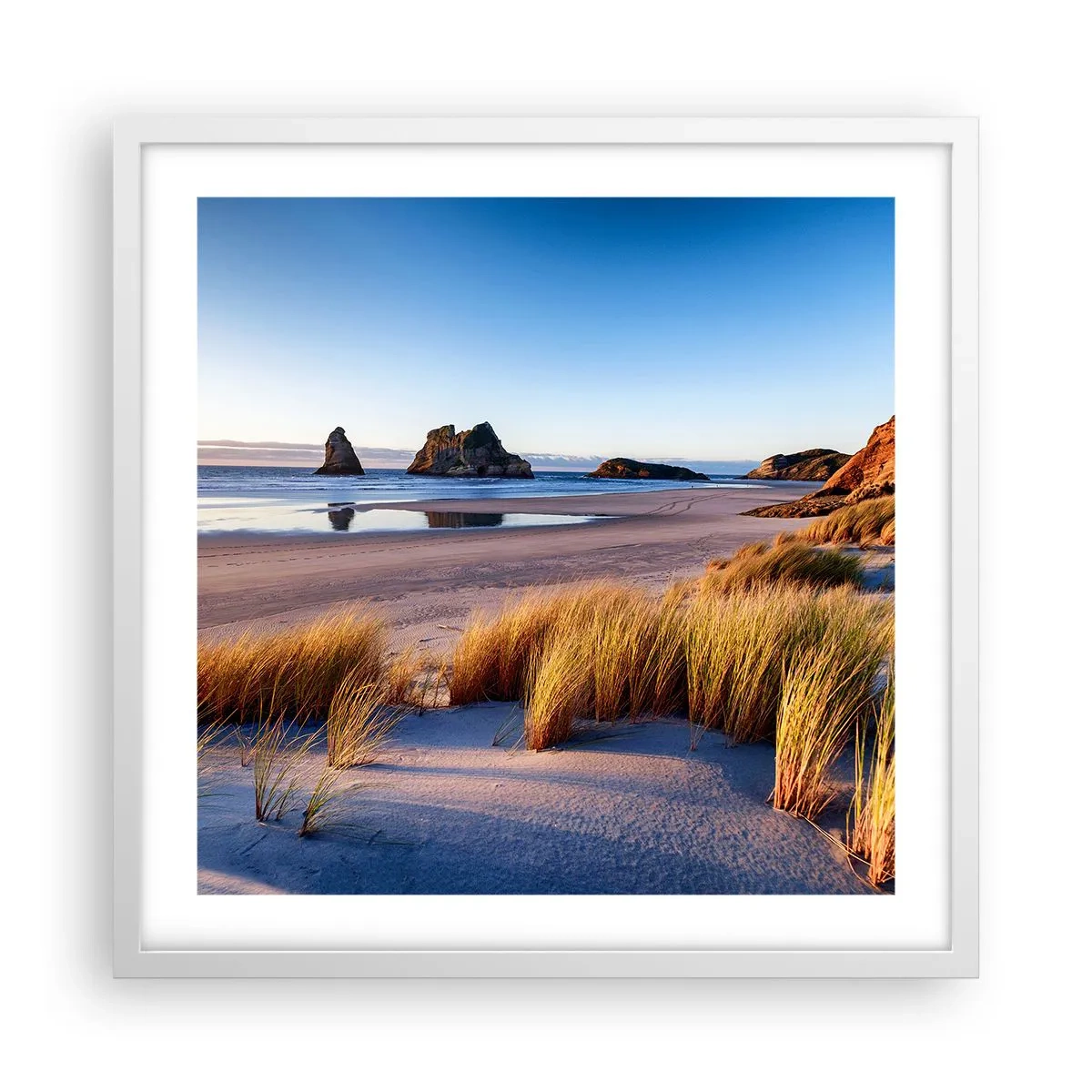 Poster in een witte lijst - Voor rustzoekers - 50x50 cm