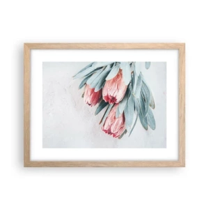 Een poster in een licht eiken lijst - Schaamt zich voor hun eigen schoonheid - 40x30 cm