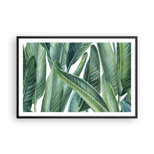 Poster in een zwarte lijst - Groen zelf - 91x61 cm