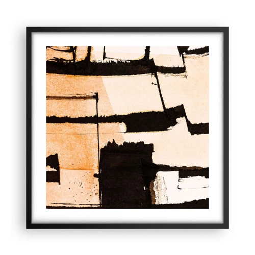 Poster in een zwarte lijst - Bestel echter - 50x50 cm