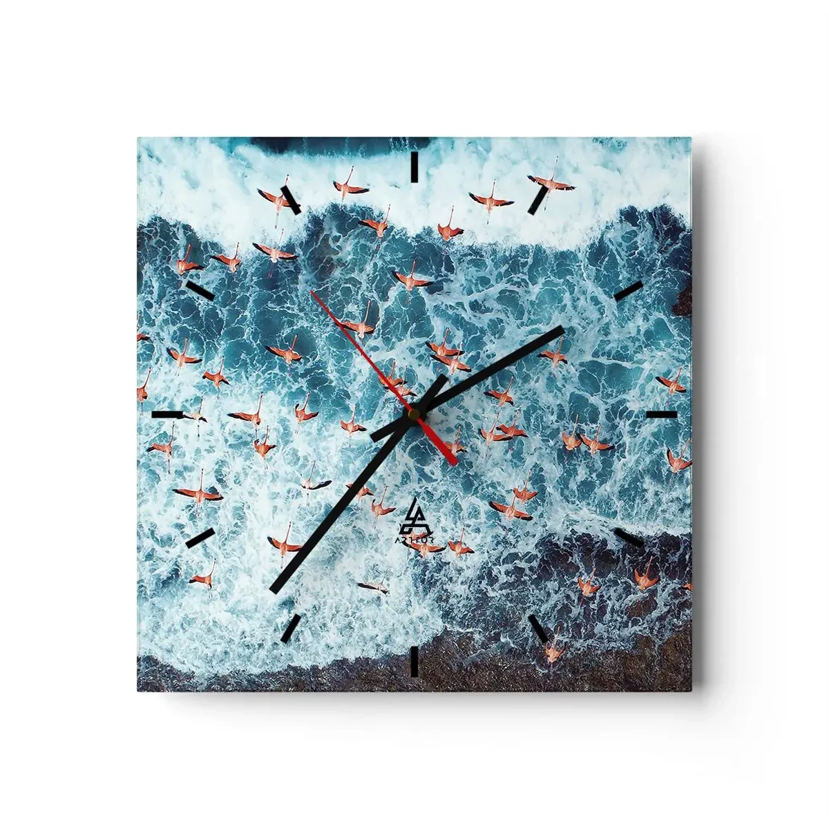 Wandklok - Klok - De kustparade - 30x30 cm