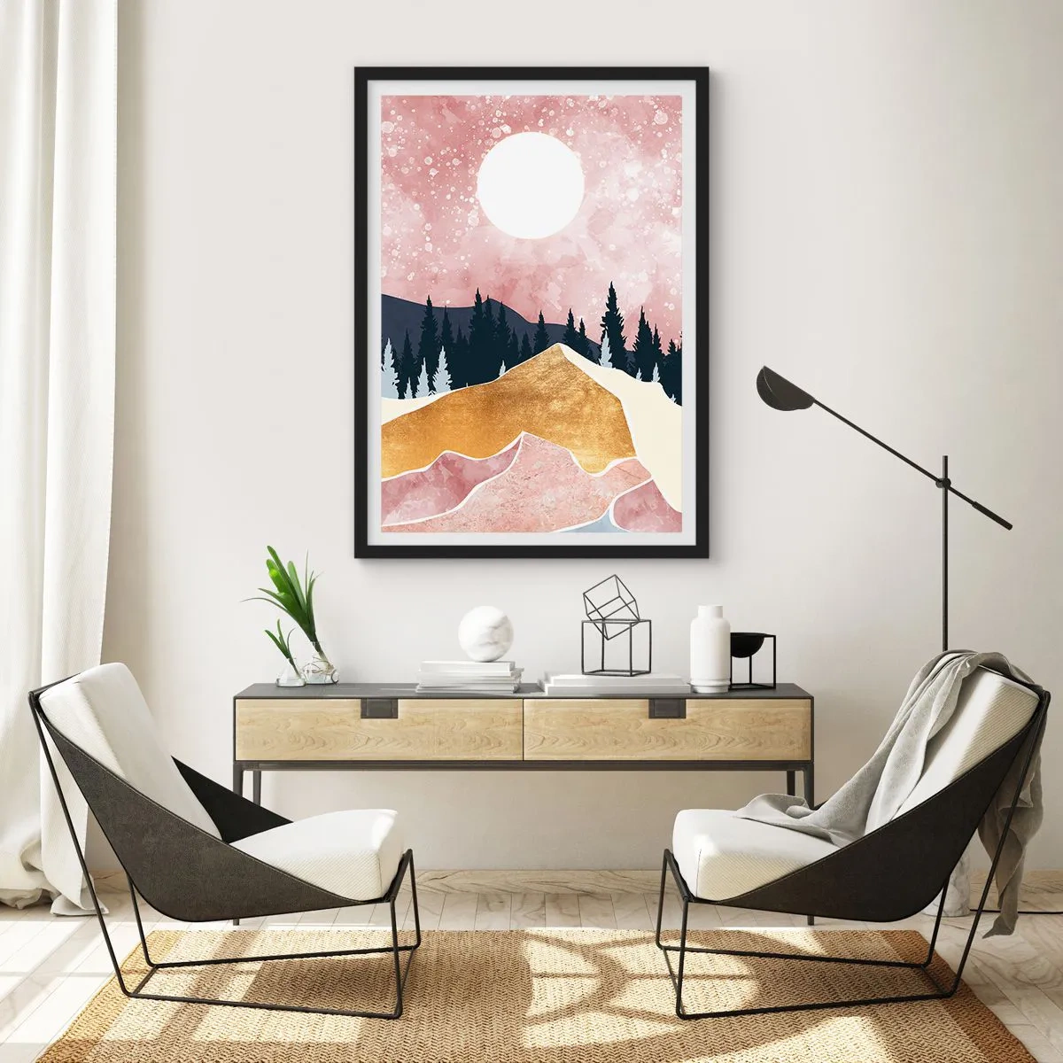 Poster in een zwarte lijst - Nachtwacht - 30x40 cm