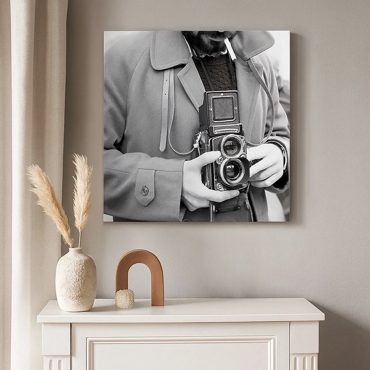 Schilderen op canvas - Retro stijl - 30x30 cm