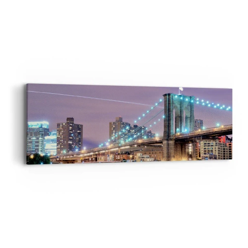 Schilderen op canvas - Al vele jaren de Brooklyn Bridge - 90x30 cm