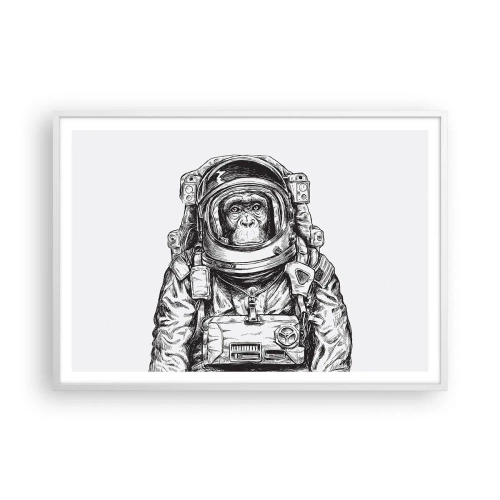 Poster in een witte lijst - Alternatieve evolutie - 100x70 cm