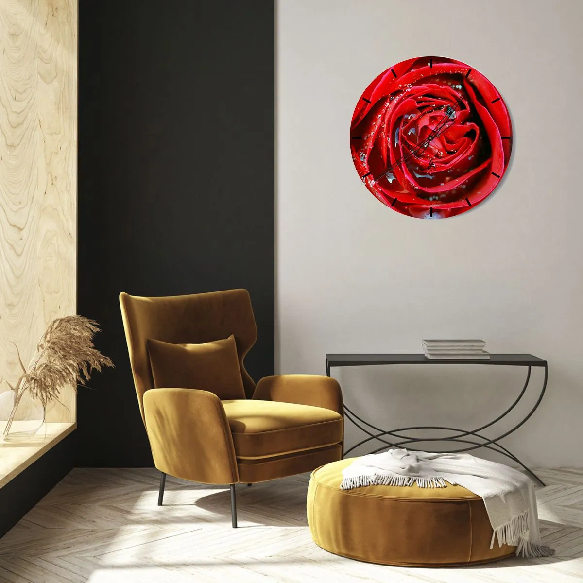 Wandklok - Klok - In de dauwdruppels - 30x30 cm