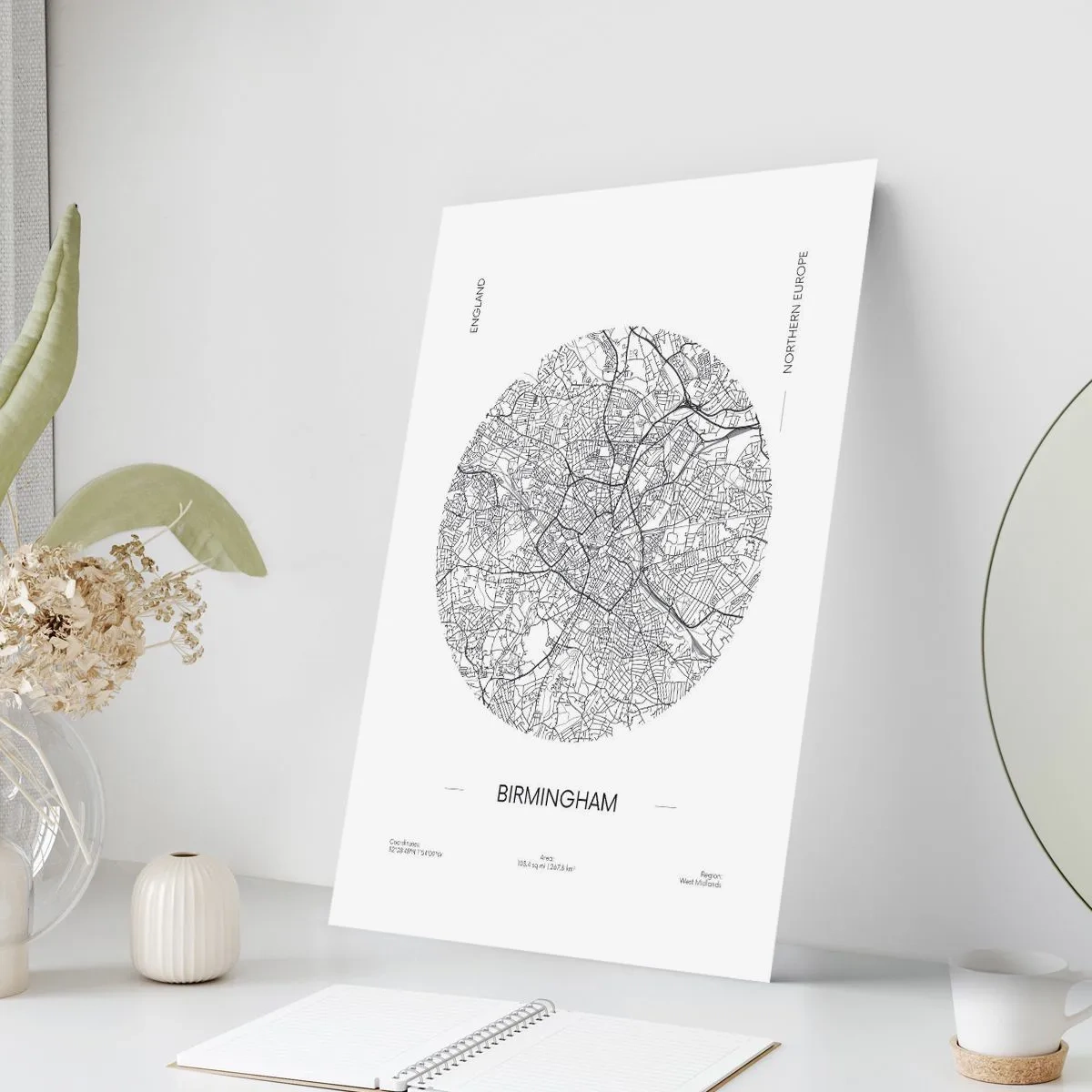 Poster - Anatomie van Birmingham - 40x50 cm