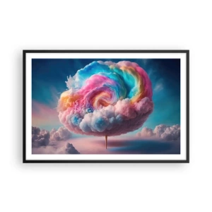 Poster in een zwarte lijst - De droom van een pretpark - 91x61 cm