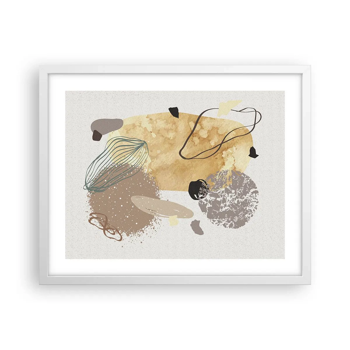 Poster in een witte lijst - Toegepaste plumcologie - 50x40 cm