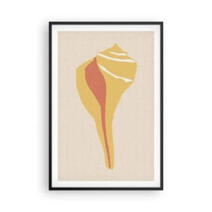 Poster in een zwarte lijst - Organische abstractie – groei - 61x91 cm