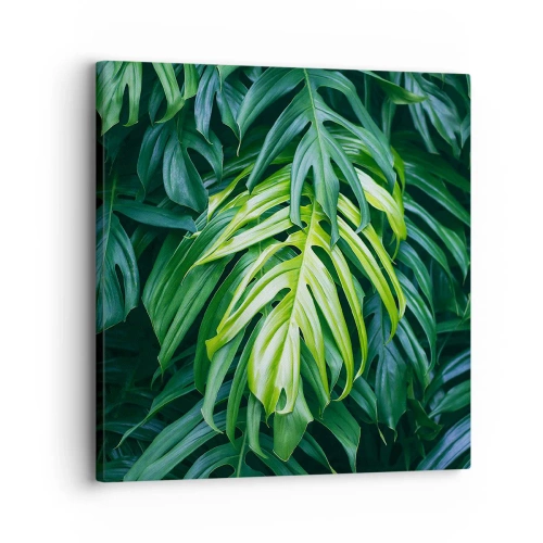 Schilderen op canvas - Dompel jezelf onder in de frisheid - 30x30 cm