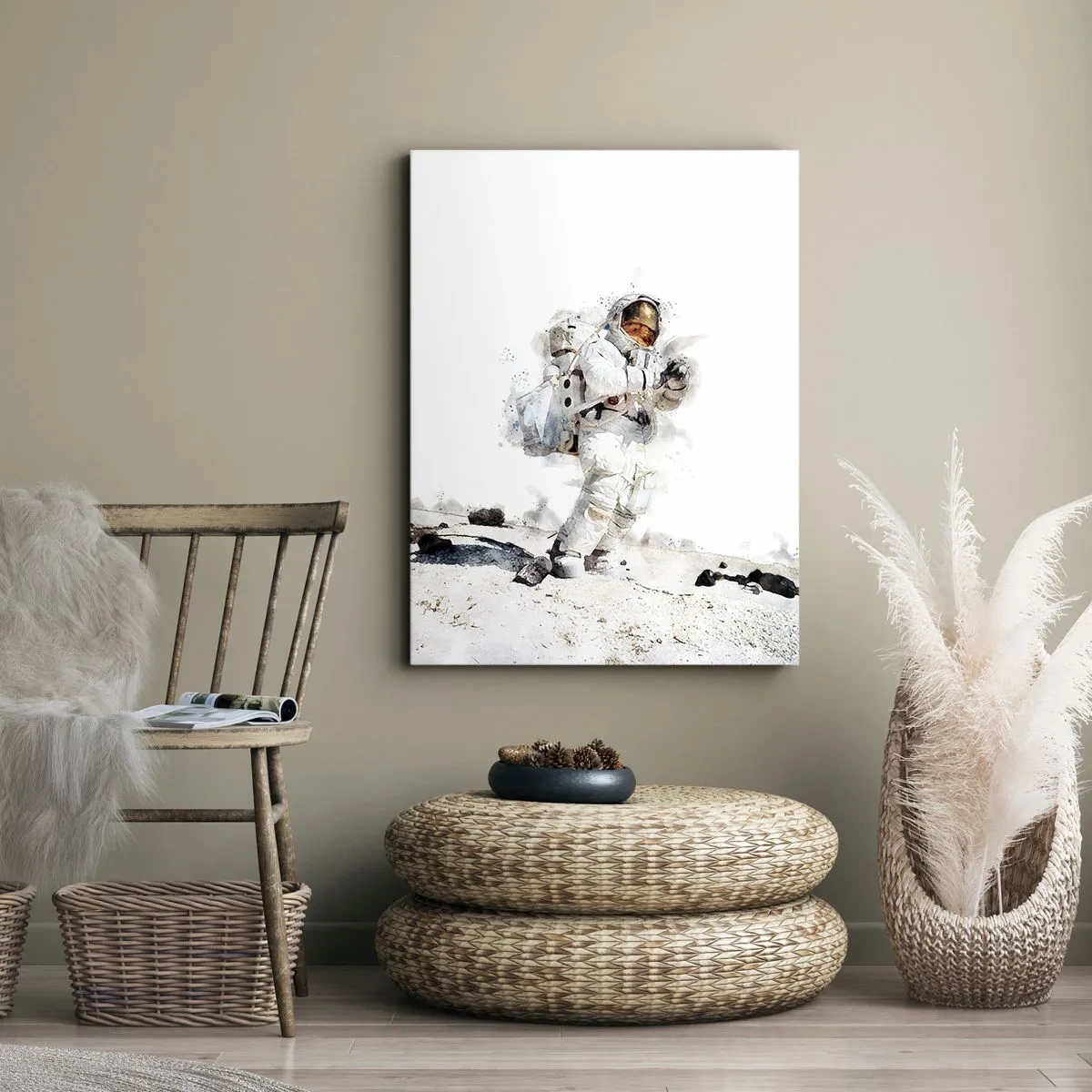 Schilderen op canvas - Gezant van de Aarde - 45x80 cm