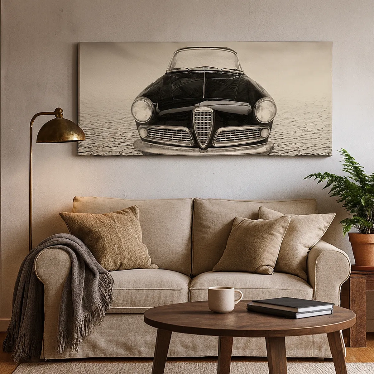 Schilderen op canvas - Je moet gewoon van me houden - 30x30 cm