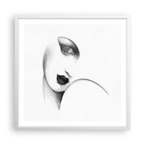 Poster in een witte lijst - In de stijl van Łempicka - 60x60 cm