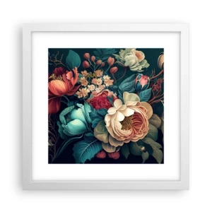 Poster in een witte lijst - 19e-eeuwse charme - 30x30 cm