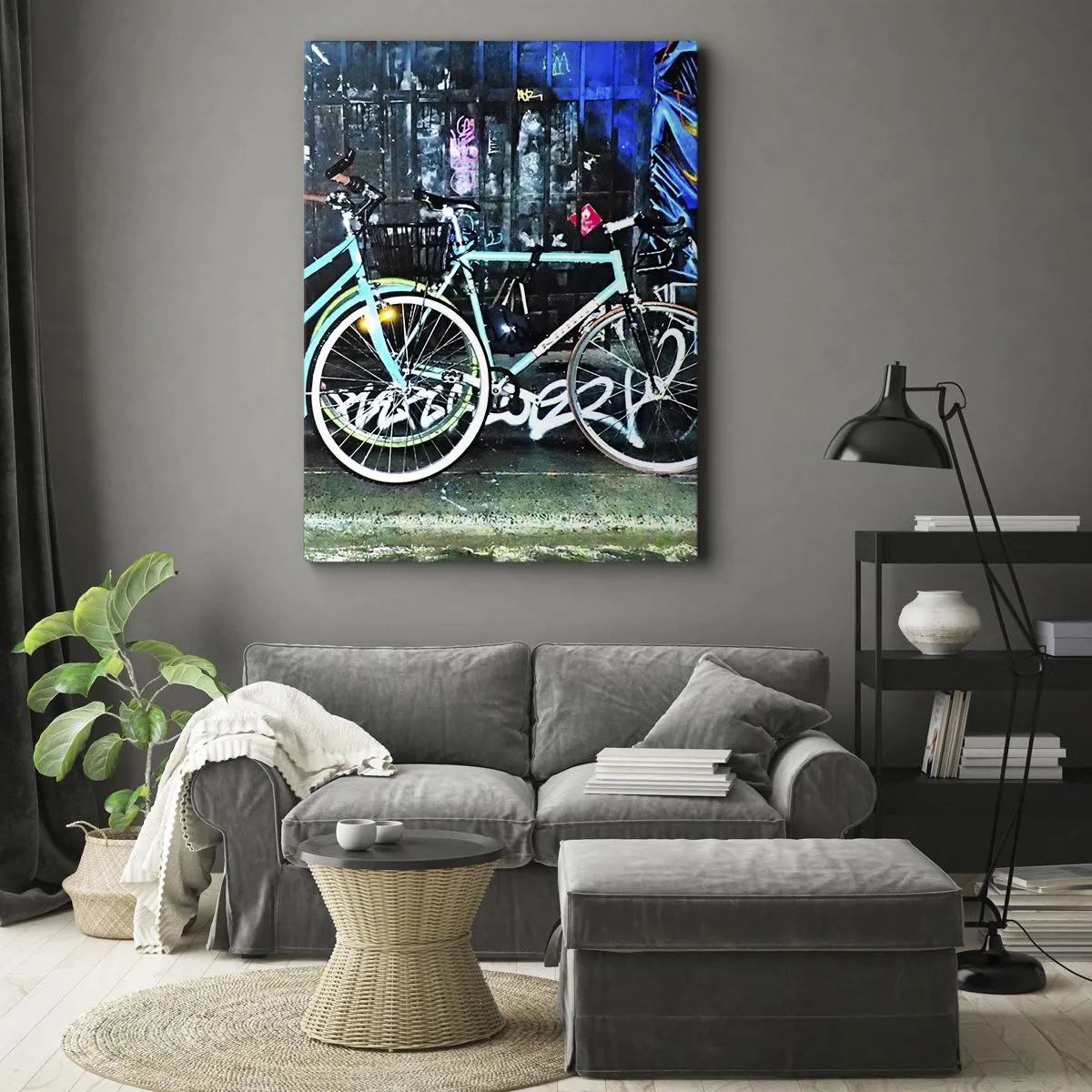 Schilderen op canvas - De stad roept - 50x70 cm