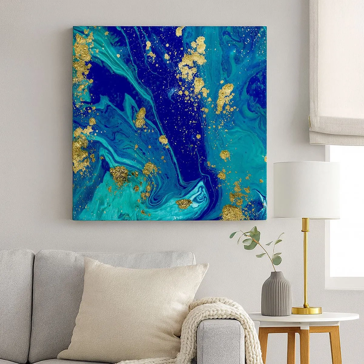 Schilderen op canvas - De bloemblaadjes van de zon - 30x30 cm