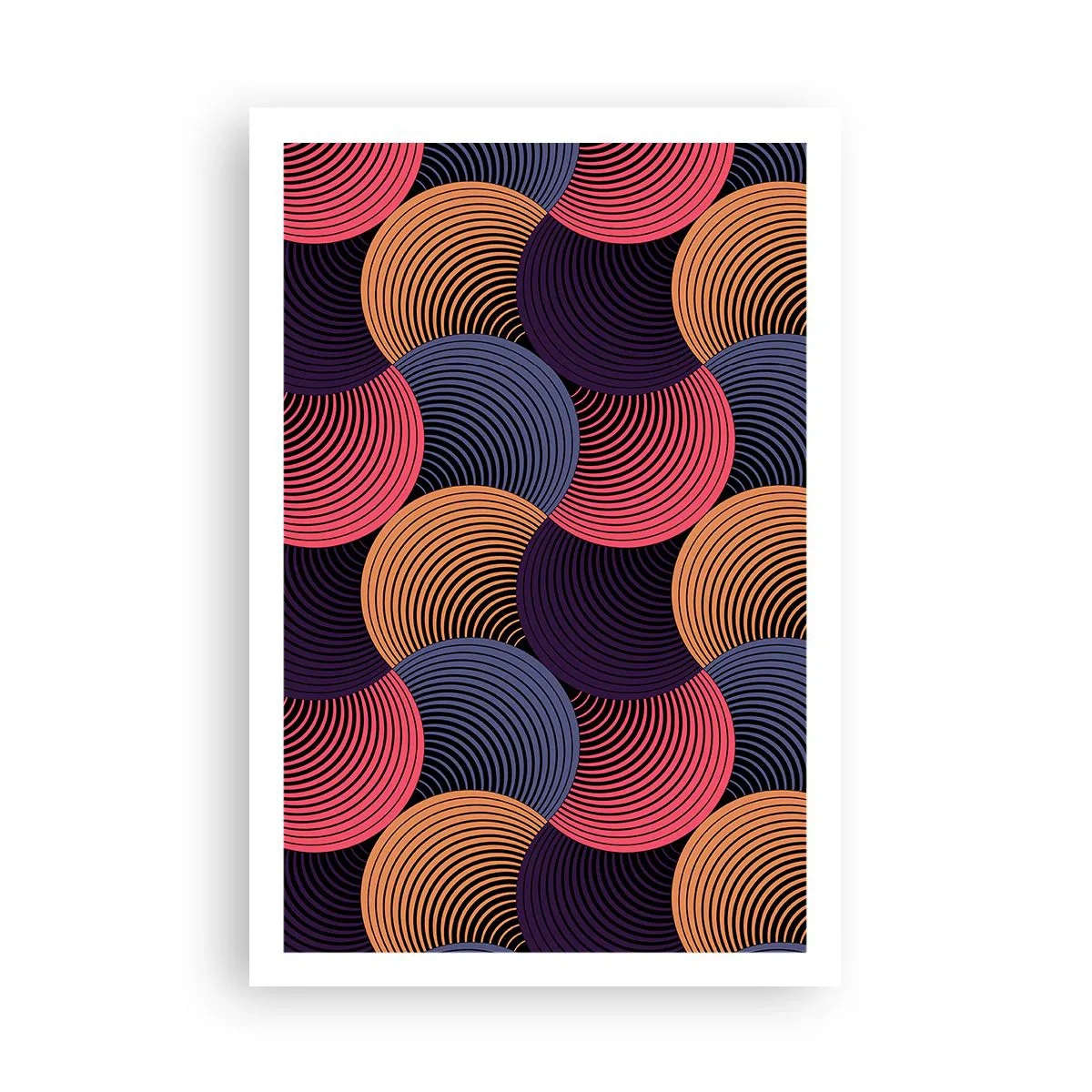 Poster - In een cirkelvormig ritme - 61x91 cm