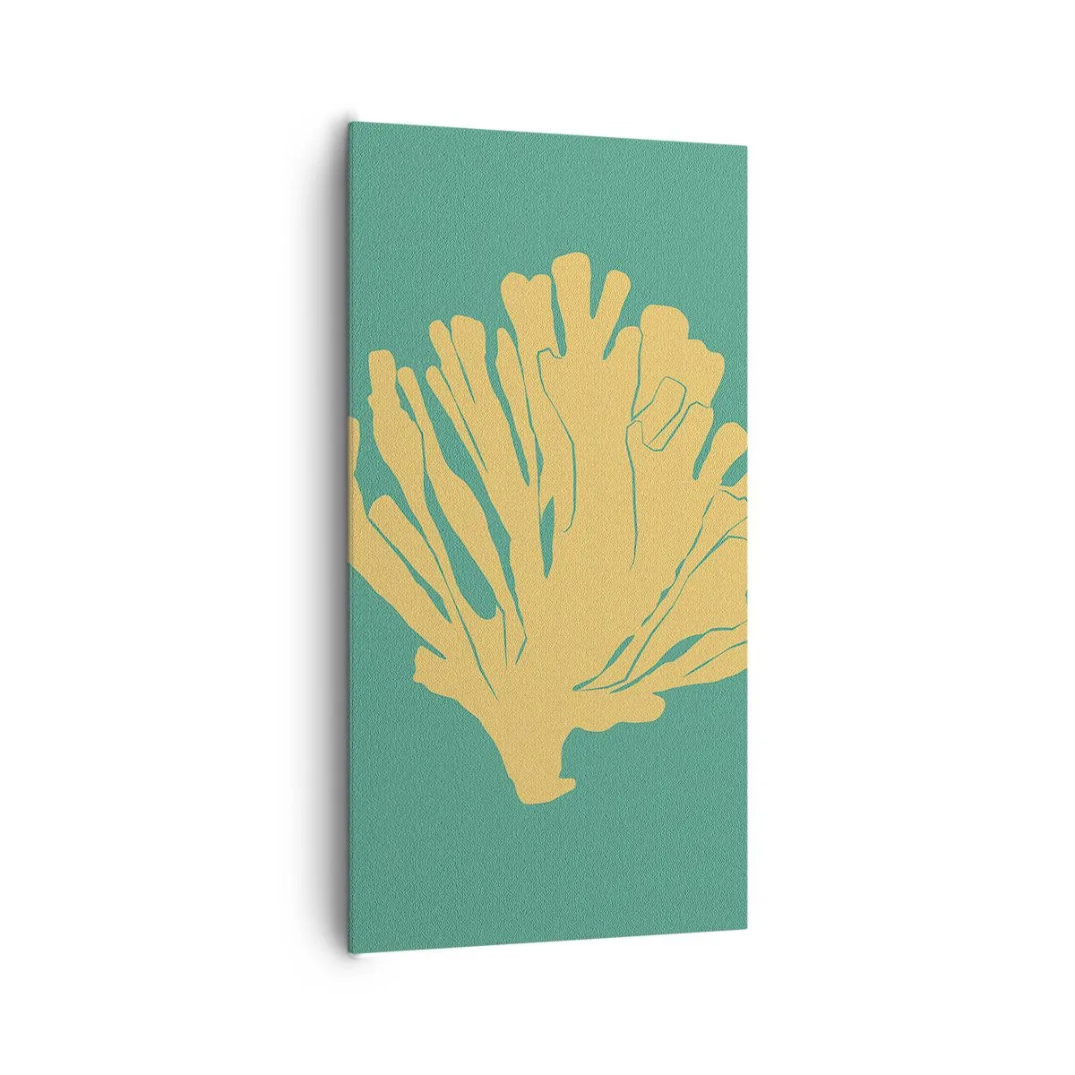 Schilderen op canvas - Onderwater bosstruik - 65x120 cm